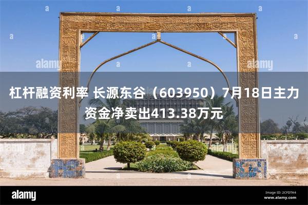 杠杆融资利率 长源东谷（603950）7月18日主力资金净卖出413.38万元