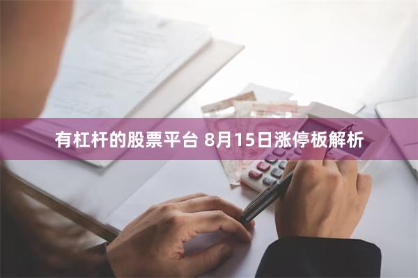 有杠杆的股票平台 8月15日涨停板解析