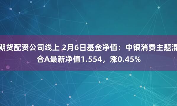 期货配资公司线上 2月6日基金净值：中银消费主题混合A最新净值1.554，涨0.45%